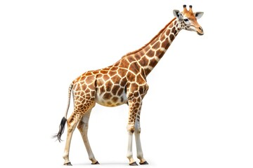 Fototapeta premium Giraffe on white background