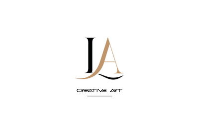 LA, AL, L, A abstract letters logo monogram