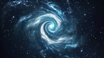 Beautiful spiral starry sky gradient background
