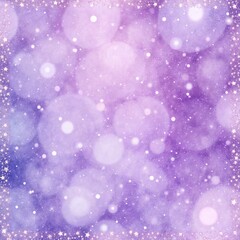 Obraz premium Purple bokeh background with sparkling stars for design, copy space