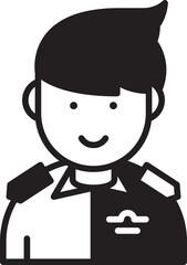 Police Avatar Illustration
