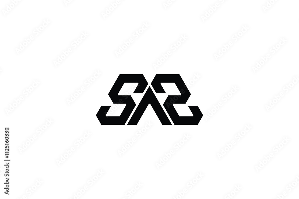 Fototapete sas logo. sas letter. sas letter logo design. the initial sas logo is linked with a circle and upper