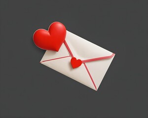envelope with heart