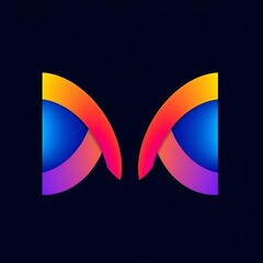 M logo template design,M logo designe ai gnarator.