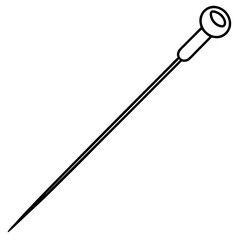 needle isolated on white