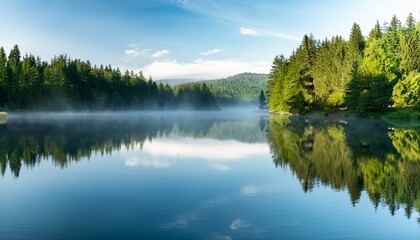 Fototapeta premium lake in the forest