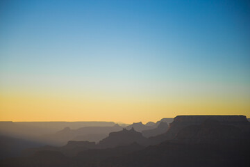 sunset over Grand Canyon