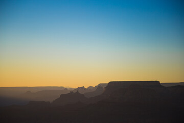 sunset over Grand Canyon