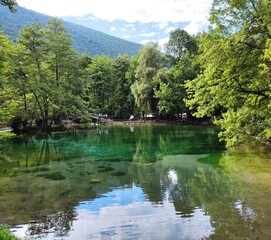 Fototapeta premium Nature photos. The eye of Ilidza and Ilidza, Sarajevo