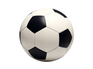 Soccer ball, Football, isolated on transparent background