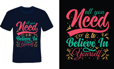 Vector.  typography t shirt design