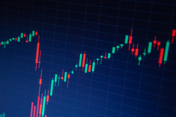 stock market graph, crypto, candle stick