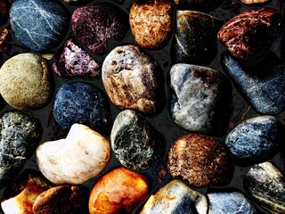 Dark shade stone wall background, background of stone, rock ground