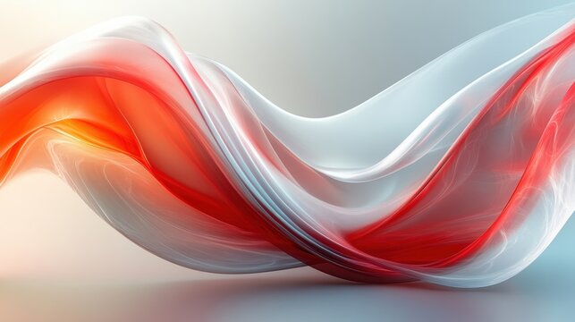 An intriguing abstract digital art piece with flowing, colorful curves and swirls creating a dynamic and mesmerizing visual experience that captivates the viewer