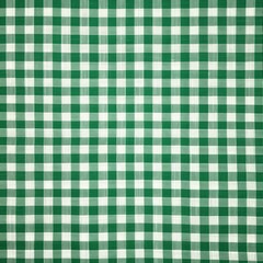 Green Gingham Beauty: Illustration of Checked Fabric Background