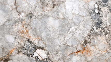 Fototapeta premium Beautiful white and gray marble surface with intricate patterns and natural minerals