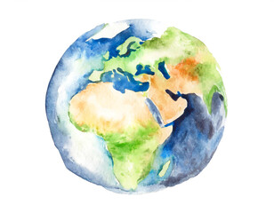 Fototapeta premium Planeta ziemia glob ilustracja