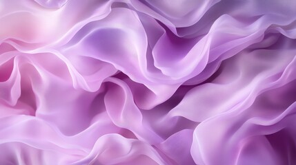 Obraz premium A close-up of delicate pastel fabric waves bathed in soft rosy hues, capturing the essence of elegance and gracefulness in a serene and calming manner.
