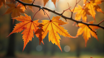 autumn maple leaves