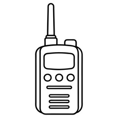 Walkie-Talkie Vector Icon Design