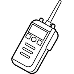 Walkie-Talkie Vector Icon Design