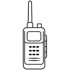 Obraz premium Walkie-Talkie Vector Icon Design