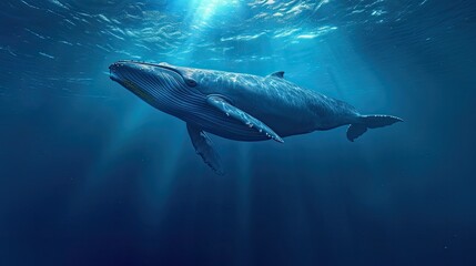 Naklejka premium Beautiful underwater world and its inhabitants