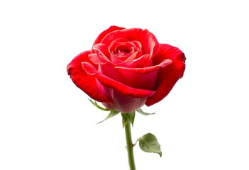 Obraz premium red rose isolated on white background