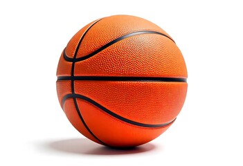 Obraz premium basketball ball isolated on white background 