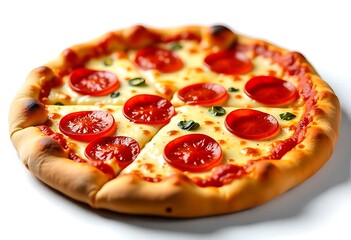 pizza isolated on white background 