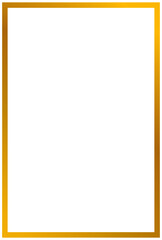 Gold vertical rectangular frame