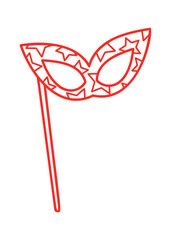 Birthday holiday eye mask disguise