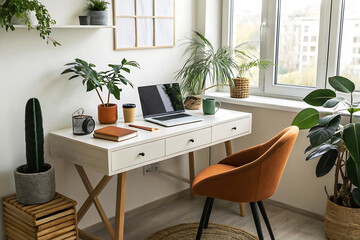 modern living room with table Background