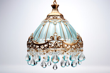 Chandelier Lamp Shade isolated on clear white background