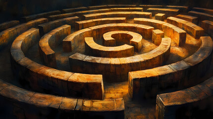 Labyrinth. Labyrinth. Illustration