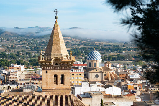 Church and basilica of the city of Yecla, Spain