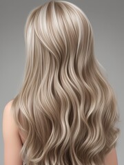 Naklejka premium women's blonde hair