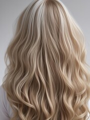 Naklejka premium women's blonde hair