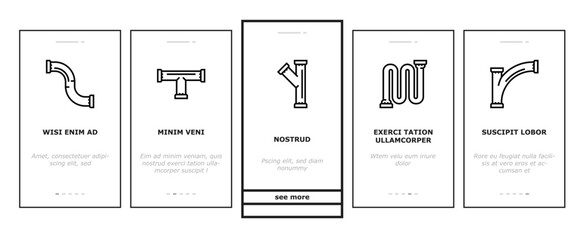 pipeline oil industry gas pipe onboarding mobile vector technology industrial, construction energy, equipment engineering, tube, fuel pipeline oil industry gas pipe illustrations