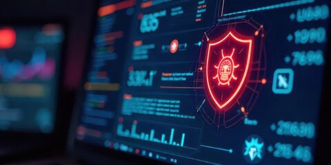 Cybersecurity action analyzing threats and solutions in digital environments technology and data insights