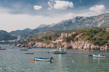 Fototapeta premium Resort village Pržno in the municipality of Budva, Montenegro. 