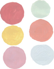 strokes shapes palete and colors hand drawn watercolour clipart