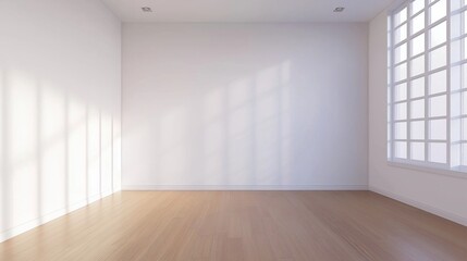 Obraz premium ### Modern Minimalist Room with White Walls