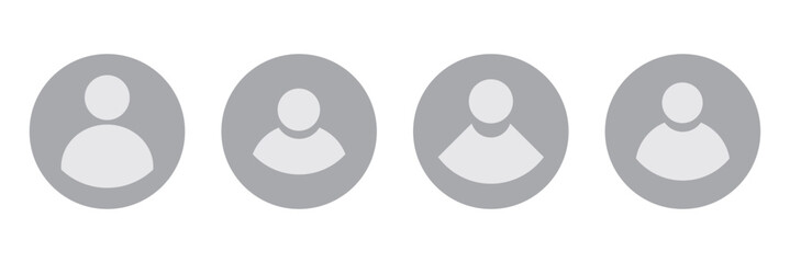 profile default avatar icon. user account dp symbol for social media website, app. vector illustration on transparent background.