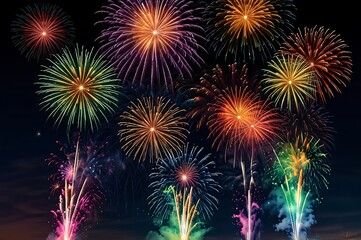 firework in the sky