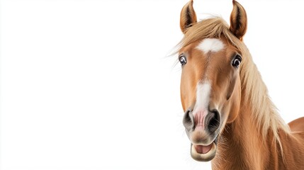 Obraz premium Surprised Joyful Horse Expression