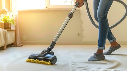 Vacuum in Action: Cleaning with Style