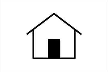 house vector, house icon logo, home logo vector art illustration