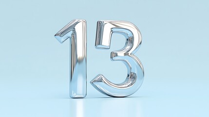 Obraz premium A futuristic 3D number 