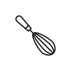 Beater icon Flat art in black and white isolated